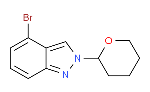 CAS No. 1266386-31-5, 4-bromo-2-(tetrahydro-2H-pyran-2-yl)-2H-indazole