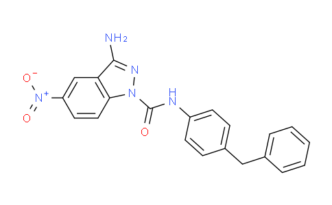 CAS No. 1263320-06-4, 3-amino-N-(4-benzylphenyl)-5-nitro-1H-indazole-1-carboxamide