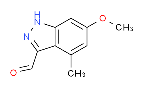 CAS No. 885521-39-1, 6-Methoxy-4-methyl-1H-indazole-3-carbaldehyde