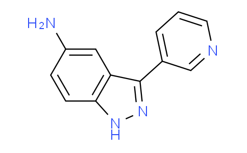 CAS No. 1176535-07-1, 3-(pyridin-3-yl)-1H-indazol-5-amine