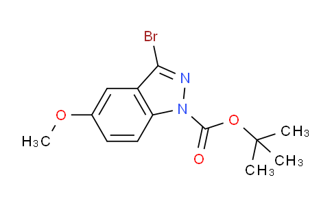 CAS No. 870766-00-0, tert-butyl 3-bromo-5-methoxy-1H-indazole-1-carboxylate