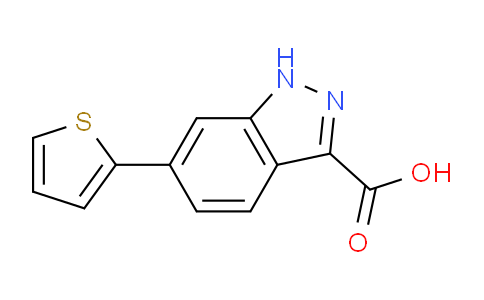 CAS No. 869783-22-2, 6-Thiophen-2-yl-1H-indazole-3-carboxylic acid