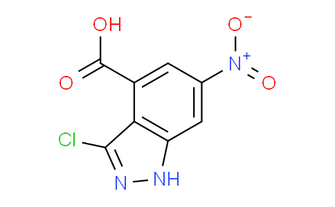 CAS No. 885519-67-5, 3-chloro-6-nitro-1H-indazole-4-carboxylic acid