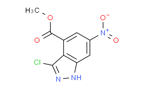 CAS No. 885519-73-3, methyl 3-chloro-6-nitro-1H-indazole-4-carboxylate