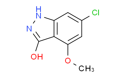 CAS No. 885519-82-4, 6-chloro-4-methoxy-1H-indazol-3-ol