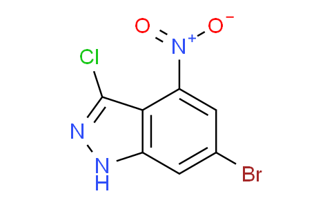 CAS No. 885519-40-4, 6-bromo-3-chloro-4-nitro-1H-indazole