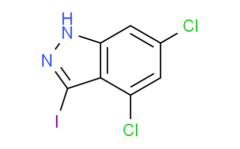 CAS No. 885519-60-8, 4,6-dichloro-3-iodo-1H-indazole