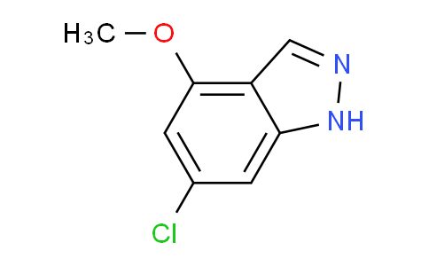 CAS No. 885519-62-0, 6-chloro-4-methoxy-1H-indazole