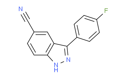 CAS No. 395100-12-6, 3-(4-fluorophenyl)-1H-indazole-5-carbonitrile