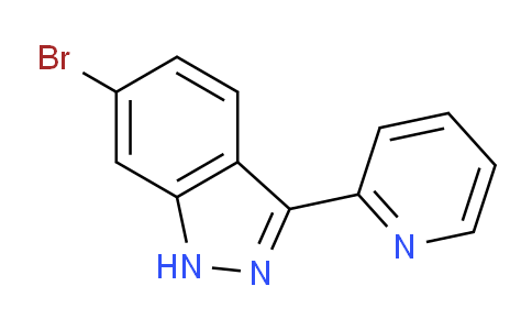 CAS No. 574758-37-5, 6-Bromo-3-(pyridin-2-yl)-1H-indazole