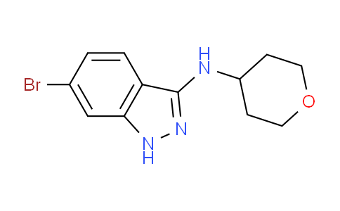 CAS No. 1214900-69-2, 6-Bromo-N-(tetrahydro-2H-pyran-4-yl)-1H-indazol-3-amine