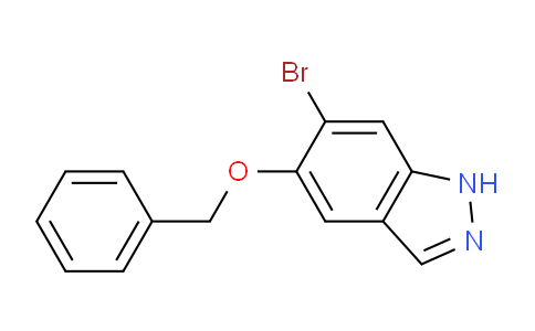 CAS No. 1206800-86-3, 5-(Benzyloxy)-6-bromo-1H-indazole
