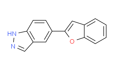 CAS No. 885272-61-7, 5-(Benzofuran-2-yl)-1H-indazole