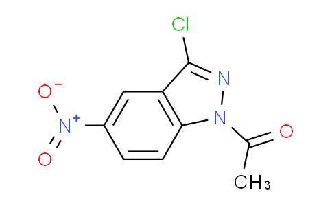 CAS No. 68159-07-9, 1-(3-Chloro-5-nitro-1H-indazol-1-yl)ethanone