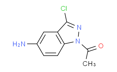 CAS No. 1203897-92-0, 1-(5-Amino-3-chloro-1H-indazol-1-yl)ethanone