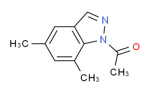 CAS No. 857800-75-0, 1-(5,7-Dimethyl-1H-indazol-1-yl)ethanone