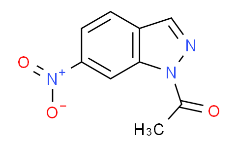 CAS No. 13436-57-2, 1-(6-Nitro-1H-indazol-1-yl)ethan-1-one