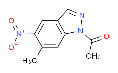 CAS No. 81115-44-8, 1-(6-Methyl-5-nitro-1H-indazol-1-yl)ethanone