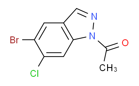 CAS No. 1312008-66-4, 1-(5-Bromo-6-chloro-1H-indazol-1-yl)ethanone
