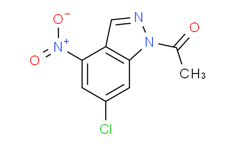CAS No. 1010102-85-8, 1-(6-Chloro-4-nitro-1H-indazol-1-yl)ethanone