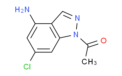 CAS No. 1010102-86-9, 1-(4-Amino-6-chloro-1H-indazol-1-yl)ethanone