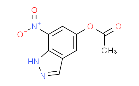 CAS No. 1031927-26-0, 7-Nitro-1H-indazol-5-yl acetate