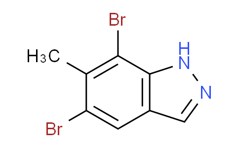 CAS No. 883834-49-9, 5,7-Dibromo-6-methyl-1H-indazole
