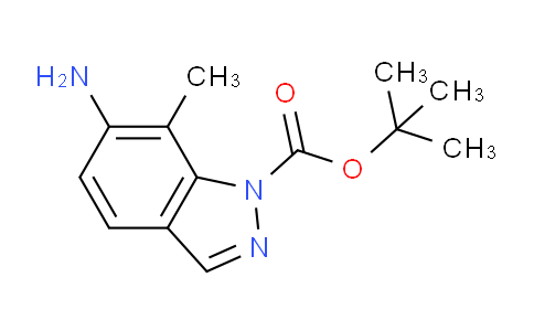 CAS No. 1427501-57-2, tert-Butyl 6-amino-7-methyl-1H-indazole-1-carboxylate
