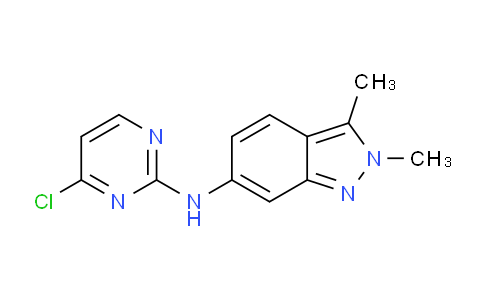 CAS No. 1226499-97-3, N-(4-Chloropyrimidin-2-yl)-2,3-dimethyl-2H-indazol-6-amine