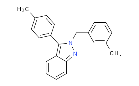 CAS No. 872682-05-8, 2-(3-Methylbenzyl)-3-(p-tolyl)-2H-indazole