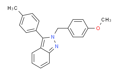 CAS No. 872682-09-2, 2-(4-Methoxybenzyl)-3-(p-tolyl)-2H-indazole
