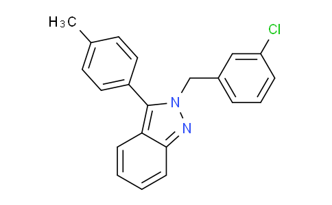 CAS No. 872681-99-7, 2-(3-Chlorobenzyl)-3-(p-tolyl)-2H-indazole