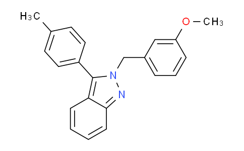 CAS No. 872682-11-6, 2-(3-Methoxybenzyl)-3-(p-tolyl)-2H-indazole