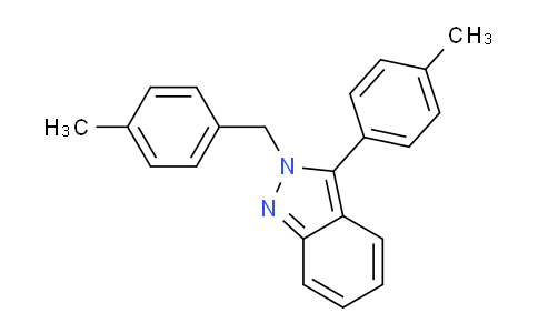 CAS No. 872682-03-6, 2-(4-Methylbenzyl)-3-(p-tolyl)-2H-indazole