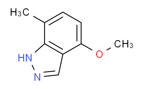 CAS No. 1082041-64-2, 4-Methoxy-7-methyl-1H-indazole