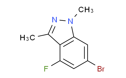 CAS No. 1214900-64-7, 6-Bromo-4-fluoro-1,3-dimethyl-1H-indazole