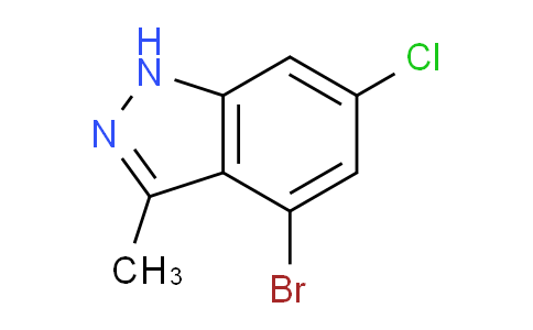 CAS No. 1935536-58-5, 4-Bromo-6-chloro-3-methyl-1H-indazole