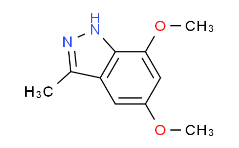 CAS No. 154876-15-0, 5,7-Dimethoxy-3-methyl-1H-indazole