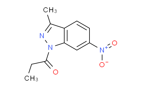 CAS No. 62235-19-2, 1-(3-Methyl-6-nitro-1H-indazol-1-yl)propan-1-one