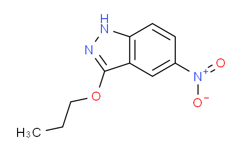 CAS No. 1365940-82-4, 5-Nitro-3-propoxy-1H-indazole