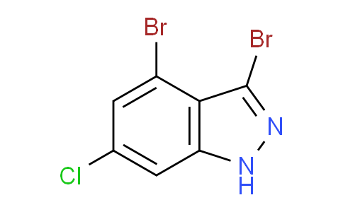 CAS No. 887568-34-5, 3,4-Dibromo-6-chloro-1H-indazole