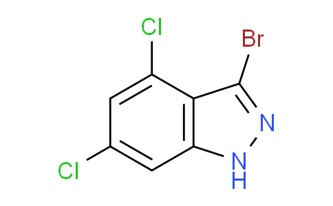 CAS No. 887568-12-9, 3-Bromo-4,6-dichloro-1H-indazole