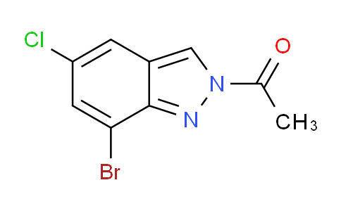CAS No. 1355171-38-8, 1-(7-Bromo-5-chloro-2H-indazol-2-yl)ethanone