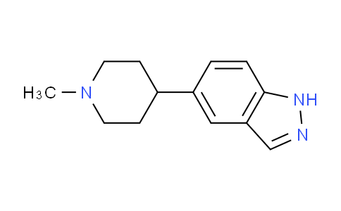 CAS No. 885272-53-7, 5-(1-Methylpiperidin-4-yl)-1H-indazole