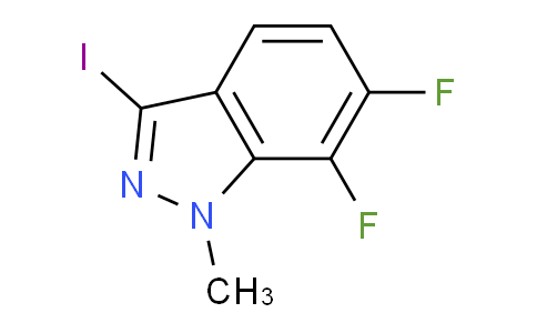 CAS No. 1823254-11-0, 6,7-Difluoro-3-iodo-1-methyl-1H-indazole