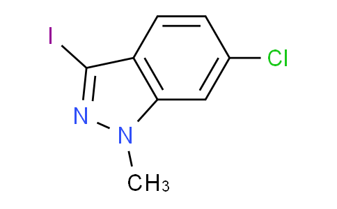 CAS No. 1260656-83-4, 6-Chloro-3-iodo-1-methyl-1H-indazole