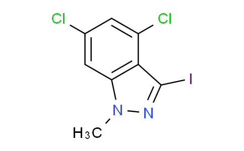 CAS No. 1824268-59-8, 4,6-Dichloro-3-iodo-1-methyl-1H-indazole