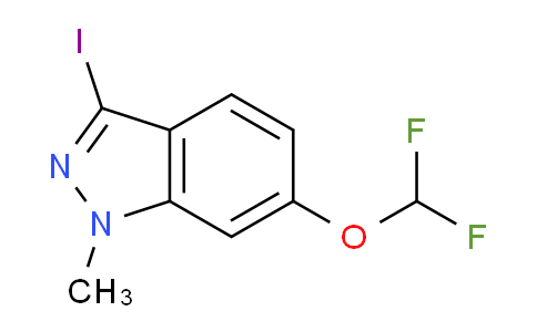 CAS No. 1822680-11-4, 6-(Difluoromethoxy)-3-iodo-1-methyl-1H-indazole