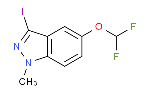 CAS No. 1422772-62-0, 5-(Difluoromethoxy)-3-iodo-1-methyl-1H-indazole