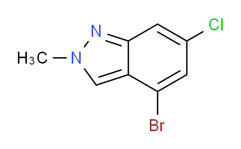 CAS No. 1936553-00-2, 4-Bromo-6-chloro-2-methyl-2H-indazole